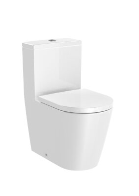 ROUND - Kompakt Yerden Klozet, Kanalsız, Çift Çıkışlı - 1