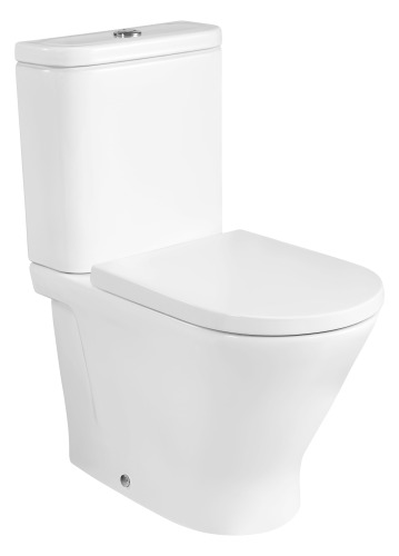 ROUND - Kompakt Yerden Klozet, Kanalsız, Çift Çıkışlı - 1