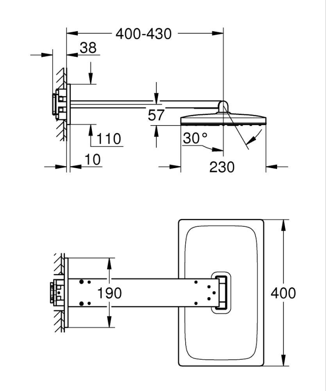 RSH Aqua Head shw set 400*230 Duo - 5