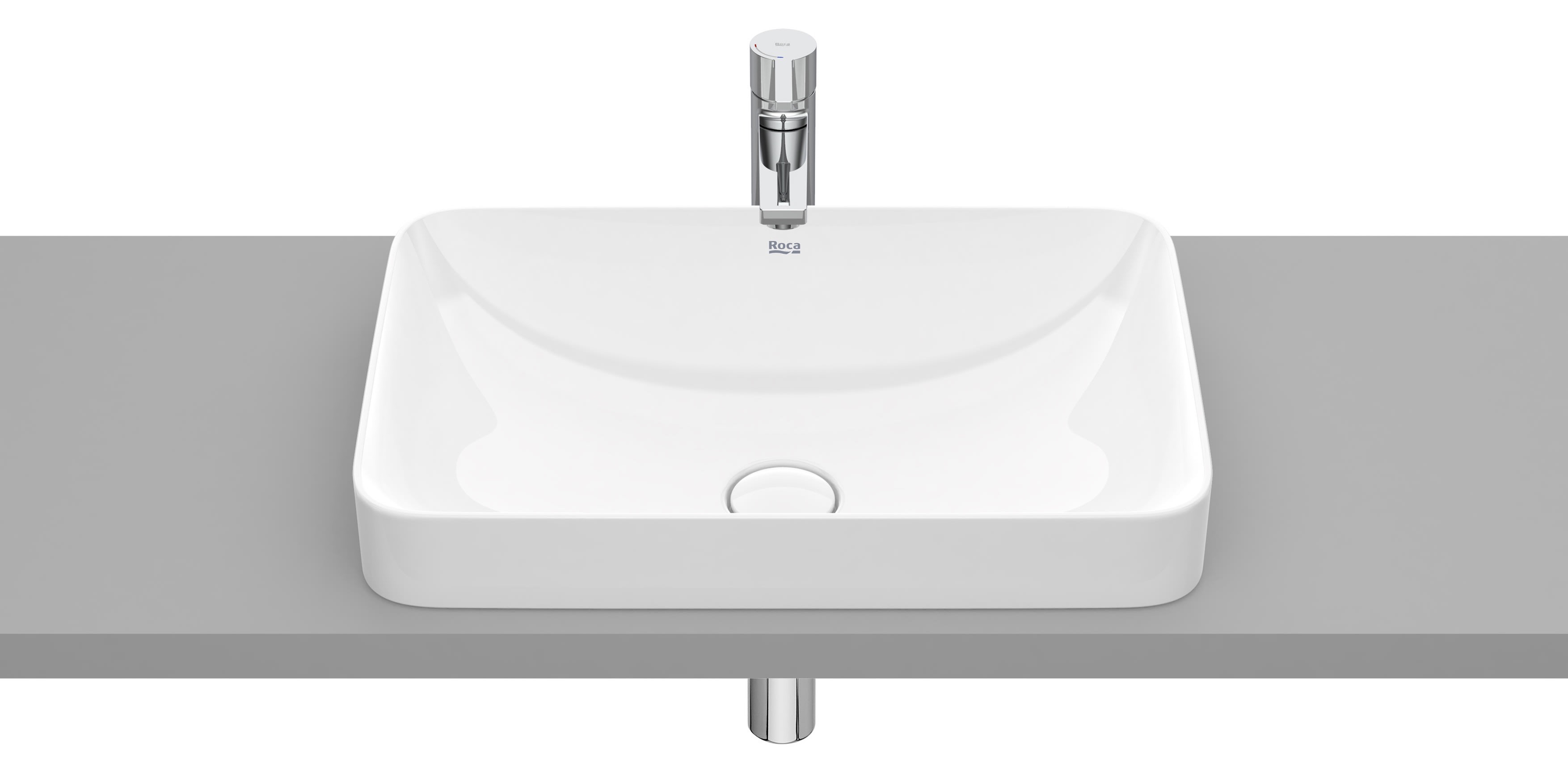 SQUARE - FINECERAMIC® Tezgah Üstü Gömme Lavabo - 1