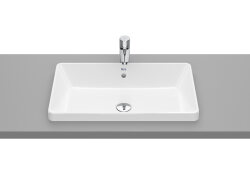SQUARE - Tezgah Üstü Gömme Lavabo (Armatür Girişsiz) - ROCA