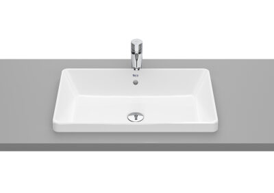 SQUARE - Tezgah Üstü Gömme Lavabo (Armatür Girişsiz) - 1