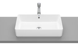 SQUARE - Tezgah Üstü Lavabo Beyaz - ROCA