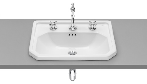 Tezgah Üstü Gömme Lavabo (3 Batarya Delikli) - 1