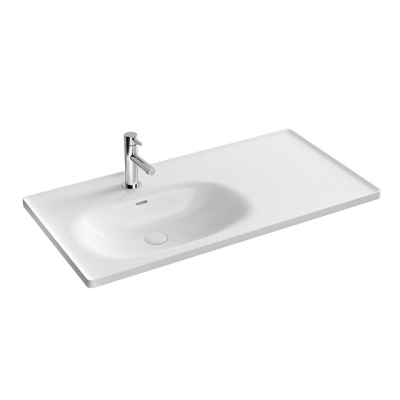 VitrA Equal Beyaz 100 cm Etajerli Lavabo - 1