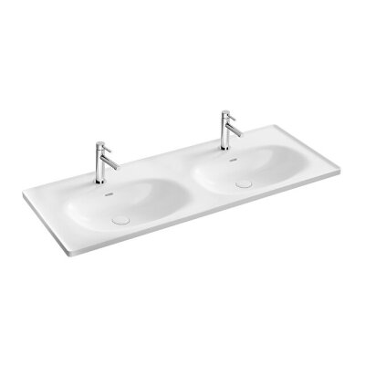 VitrA Equal Beyaz 130 cm Etajerli Lavabo - 1