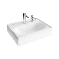 VitrA Equal Beyaz 60 cm Lavabo Sıvı Sabunluk Delikli - VİTRA