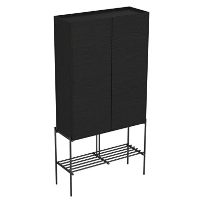 VitrA Equal Boy Dolabı, 70 cm Hareli Siyah Meşe - 1