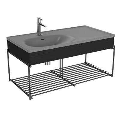 VitrA Equal Lavabo Ünitesi, 100 cm, Raflı - 1