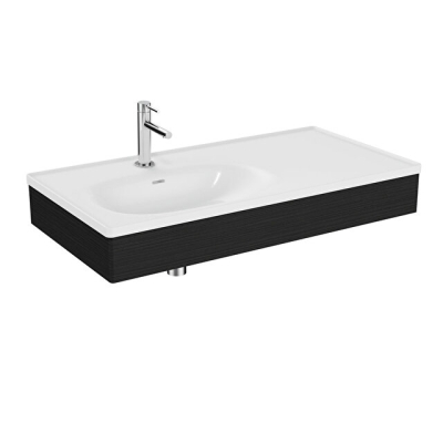 VitrA Equal Lavabo Ünitesi Hareli Siyah Meşe 100 cm - 1