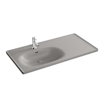VitrA Equal Mat Gri 100 cm Etajerli Lavabo - 1