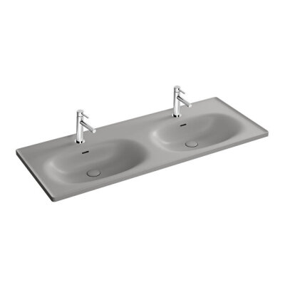 VitrA Equal Mat Gri 130 cm Etajerli Lavabo - 1