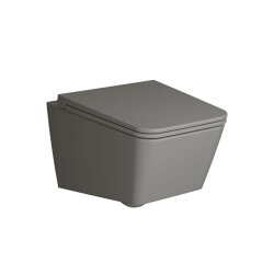 VitrA Equal Mat Gri Rim-ex 54 cm Asma Klozet - VİTRA