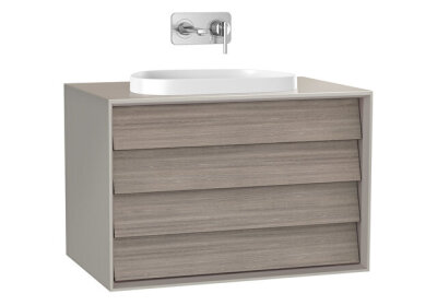 VitrA Frame 80 cm Çift Çekmeceli Lavabo Alt Dolabı - 1