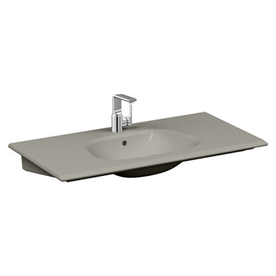 VitrA Frame Mat Bej 100 cm Etajerli Lavabo - 1
