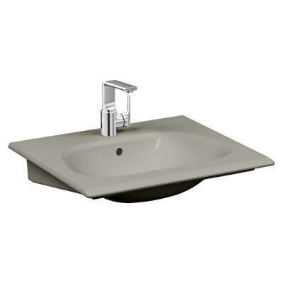 VitrA Frame Mat Bej 65 cm Etajerli Lavabo - 1