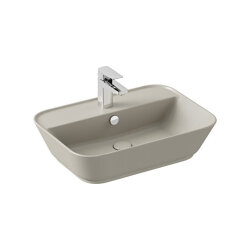 VitrA Geo Dikdörtgen Çanak Lavabo Mat Bej, 60 cm - VİTRA
