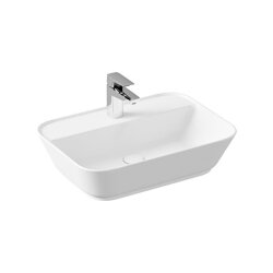 VitrA Geo Dikdörtgen Çanak Lavabo Mat Beyaz, 60 cm - VİTRA