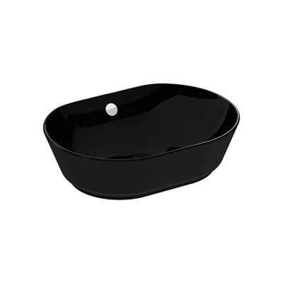VitrA Geo Oval Çanak Lavabo Siyah, 55 cm - 1