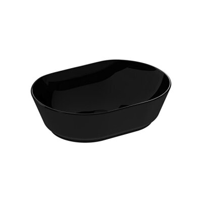 VitrA Geo Oval Çanak Lavabo Siyah, 55 cm - 1