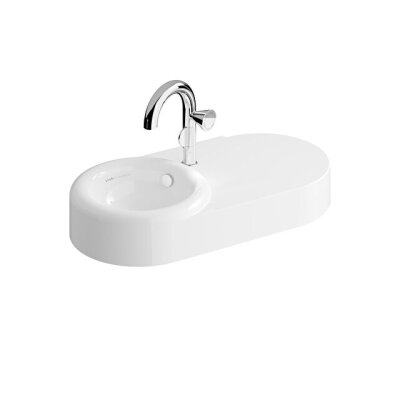 VitrA Liquid Asimetrik Lavabo, 80 cm - 1