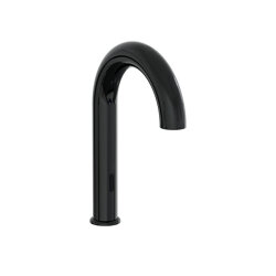 VitrA Liquid Temassız Lavabo Bataryası (Pilli - Çift Su Girişli), Parlak Siyah - VİTRA