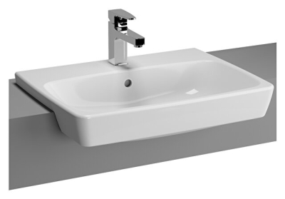 VitrA Metropole 60 cm Yarım Tezgah Lavabo - 1