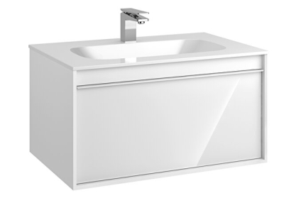 VitrA Metropole 80 cm Lavabo Alt Dolabı Parlak Beyaz - 1