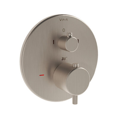 VitrA Origin Fırçalı Nikel V Box Ankastre Termostatik Banyo Bataryası - 1