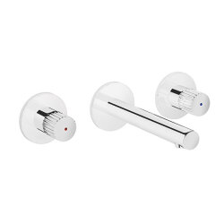 VitrA Origin Krom Ankastre Lavabo Bataryası Sıva Üstü Grubu Üç Rozetli - VİTRA