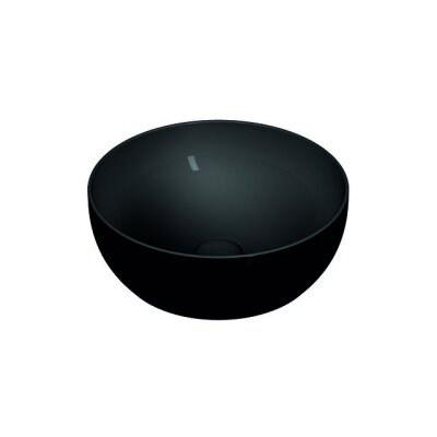 VitrA Outline 40 cm Mat Siyah Yuvarlak Lavabo - 1