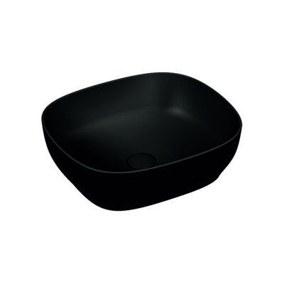 VitrA Outline 48 cm Mat Siyah Kare Lavabo - 1