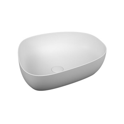 VitrA Outline 56 cm Mat Beyaz Asimetrik Lavabo - 1