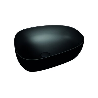 VitrA Outline 56 cm Mat Siyah Asimetrik Lavabo - 1