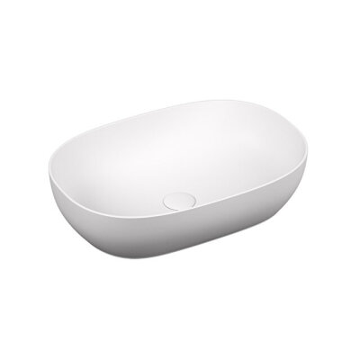 VitrA Outline 59 cm Mat Beyaz Oval Lavabo - 1