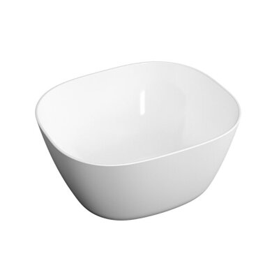 VitrA Plural 45 cm Kare Yüksek Çanak Lavabo Parlak Beyaz - 1