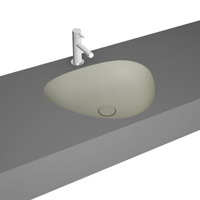 VitrA Plural 47 cm Mat Bej Üçgen Tezgah Altı Lavabo - 1