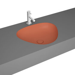 VitrA Plural 47 cm Mat Terra Rosa Üçgen Tezgah Altı Lavabo - VİTRA