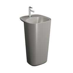VitrA Plural 50 cm Mat Bej Taşma Deliksiz Monoblok Lavabo - VİTRA