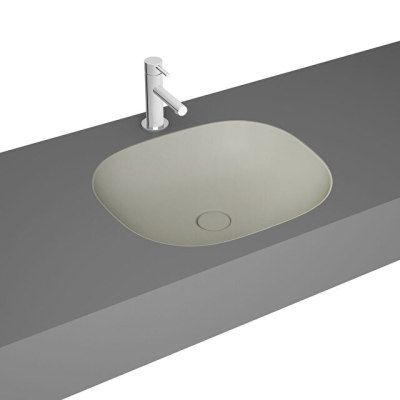 VitrA Plural Mat Bej Kare Tezgahaltı Lavabo 45 cm - 1