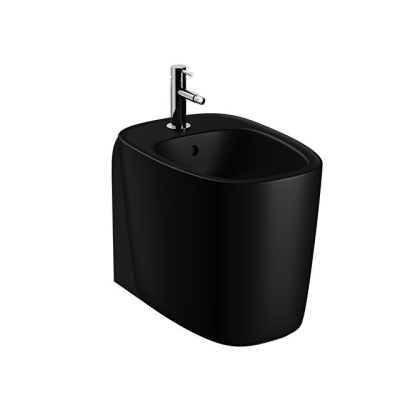 VitrA Plural Mat Siyah Duvara Sıfır Yerden Bide - 1
