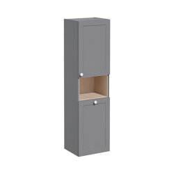 VitrA Root Classic Boy Dolabı, 40 cm, kısa, çamaşır sepetli, Mat Gri - VİTRA