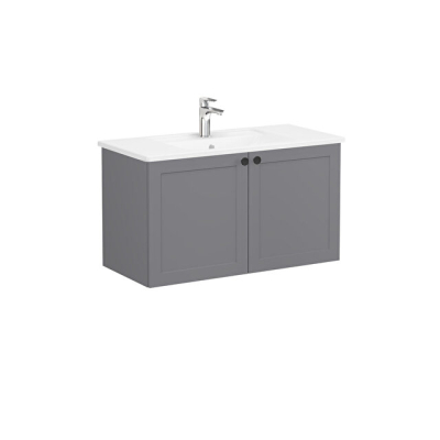 VitrA Root Classic Lavabo Dolabı 100 cm, Mat Gri - 1