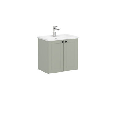 VitrA Root Classic Lavabo Dolabı, 60 cm, Mat Retro Yeşil - 1