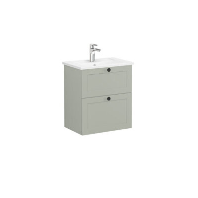 VitrA Root Classic Lavabo Dolabı, 60 cm, Mat Retro Yeşil - 1
