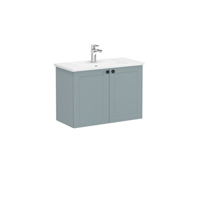 VitrA Root Classic Lavabo Dolabı, 80 cm, Mat Fiyord Yeşili - 1
