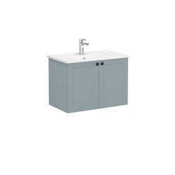 VitrA Root Classic Lavabo Dolabı, 80 cm, Mat Fiyord Yeşili - VİTRA