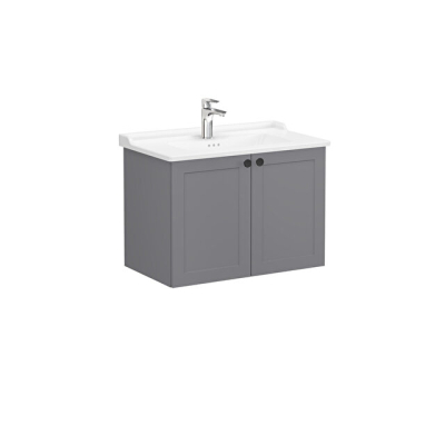 VitrA Root Classic Lavabo Dolabı, 80 cm, Mat Gri - 1