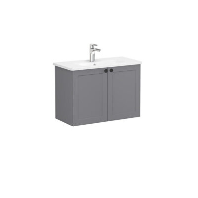 VitrA Root Classic Lavabo Dolabı 80 cm, Mat Gri - 1