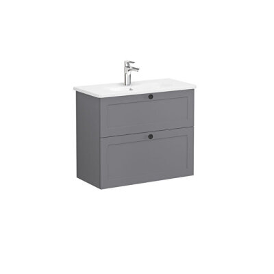 VitrA Root Classic Lavabo Dolabı, 80 cm, Mat Gri - 1